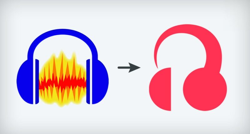 If you can get past the terrible logo, Audacity 4 looks pretty great