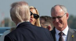 Ivanka Trump embraces her father as he arrives in Israel