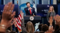 JD Vance takes over White House press briefing from Karoline Leavitt