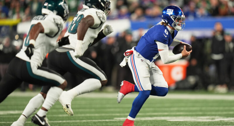 Jaxson Dart welcomes Eagles crowd’s ‘hostility’ for pivotal Giants game in South Philly
