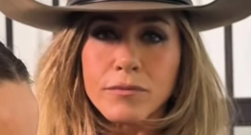 Jennifer Aniston wears a skirt as a DRESS for 'fun' shoot
