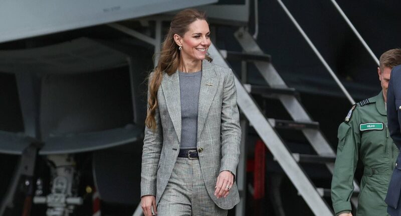 Kate Middleton looks sleek as she visits RAF Coningsby