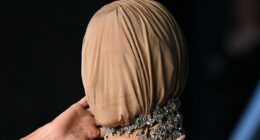 Kim Kardashian wears horrifying MASKED look to starry Hollywood gala