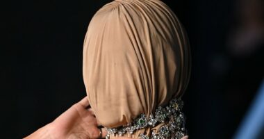 Kim Kardashian wears horrifying MASKED look to starry Hollywood gala