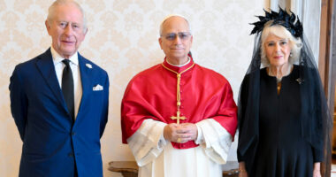 King Charles, Queen Camilla pray with Pope Leo in historic step for churches and welcome respite from Epstein scandal
