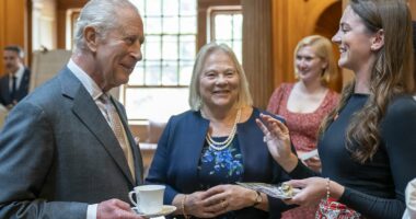 King Charles praises 'amazing' group of young 'changemakers' as he celebrates 35 years of his '35 under 35' charity in Scotland