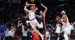 Knicks take 54 threes, only make 15 in 115-107 loss to Heat