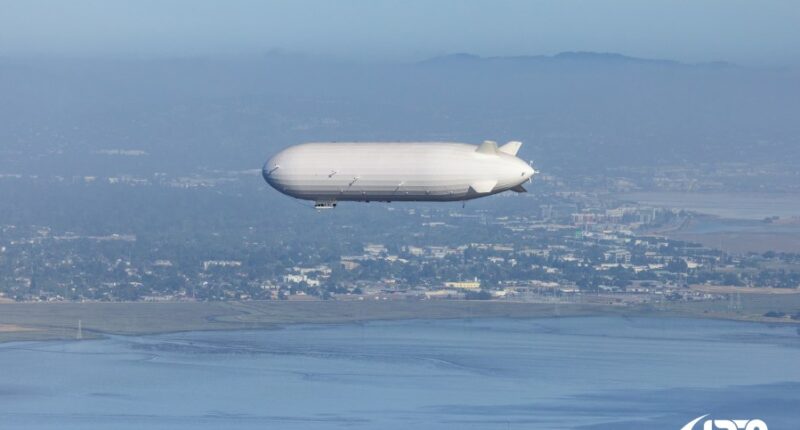 Large white blimp spotted flying over San Francisco identified
