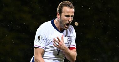 Latvia 0-5 England: Thomas Tuchel's side qualify for next summer's World Cup in style - as Harry Kane inspires free-scoring visitors to rampant win