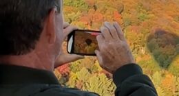 Leaf peepers take flight over Vermont's fall foliage