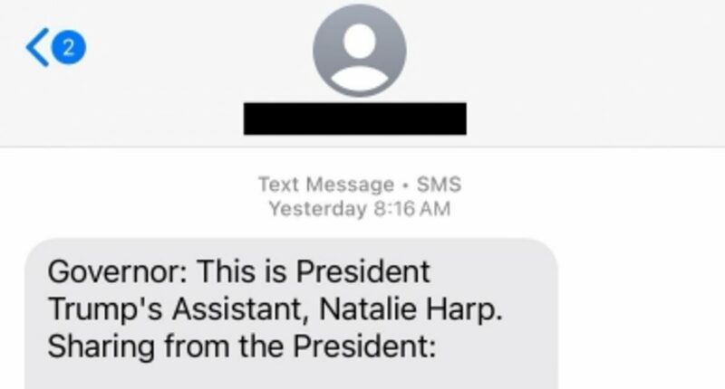 Leaked texts reveal Trump's withering response to Oregon Governor