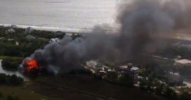 Lingering questions after arson ruled out in devastating fire at judge's waterfront mansion