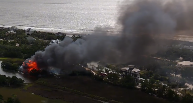 Lingering questions after arson ruled out in devastating fire at judge's waterfront mansion