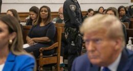 New York Attorney-General Letitia James at Donald Trump's civil business fraud trial.