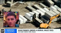 Man crushed by burial vault leaves voicemail for wife