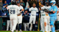 Mariners a win from first World Series, beat Blue Jays behind Eugenio Suárez’s grand slam for 3-2 ALCS lead