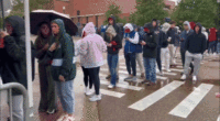 Massive crowds line up in the rain at Ole Miss for Turning Point USA event with VP Vance, Erika Kirk