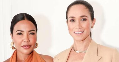 Meghan Markle enjoys star-studded Los Angeles vegan dinner for some of Tinseltown's most influential women who 'own their power' in latest step of her 'Meghan 3.0' relaunch