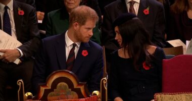 Meghan Markle warns Prince Harry to 'take advantage' as they're seen with Prince William and Kate Middleton, lipreader claims