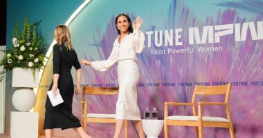 Meghan Markle's making power moves like Victoria Beckham and Gwyneth Paltrow with her wardrobe, JANE TIPPETT reveals