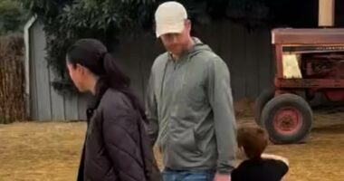 Meghan finally shows Archie and Lilibet's faces in pumpkin patch video