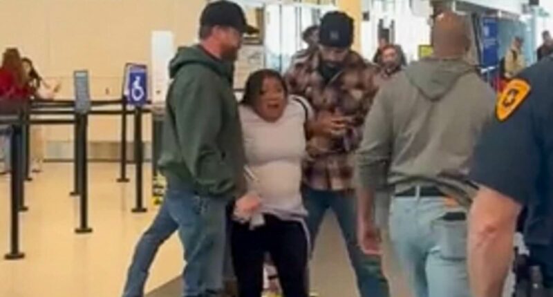 Migrant wails 'Help me, I have my papers' as she's detained at airport