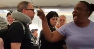 Mom ignites chaos on plane as she refuses to let passengers disembark