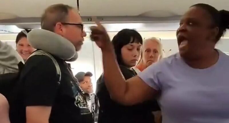 Mom ignites chaos on plane as she refuses to let passengers disembark