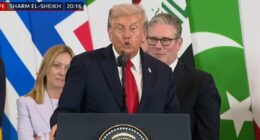 Moment Starmer thought Trump was inviting him to speak at Gaza summit