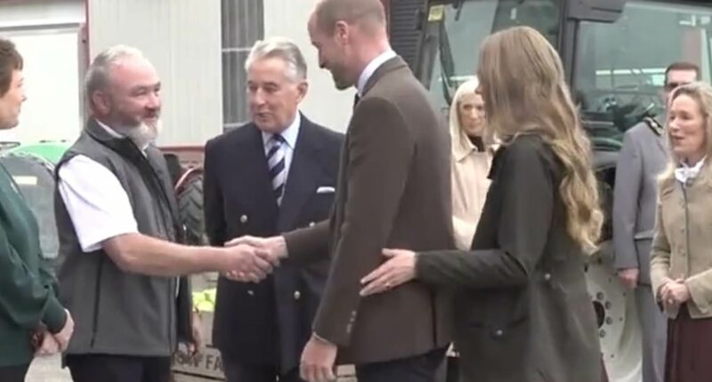 Moment William reassures Kate with secret gesture in Northern Ireland