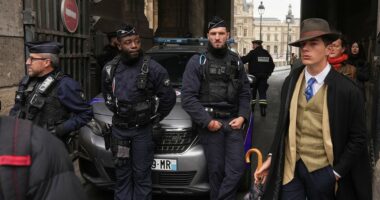 Mystery man in dapper suit goes viral after appearing in Louvre heist investigation photo