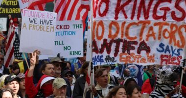 'NYU Communists' vow to fight capitalism with Marxist revolution at 'No Kings' rally