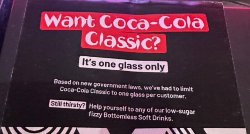 Nando's restricts customers to one Coke per visit under new 'nanny state' rules triggering customer backlash