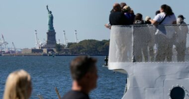 National parks will remain 'generally' open during the shutdown, but Liberty Bell doors are closed