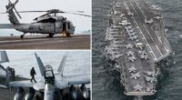 Navy fighter jet, helicopter based off USS Nimitz aircraft carrier crash into South China Sea within 30 minutes