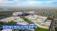 New Bears stadium renderings released, along with report on projected cost, economic impact of Arlington Heights, Illinois project