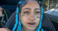 North West, 12, sports fake face tattoos, piercings and grillz