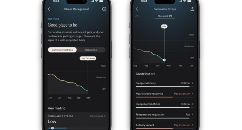 Oura redesigns app with expanded stress tracking