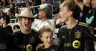 Owen Wilson plays the doting dad with two lookalike sons