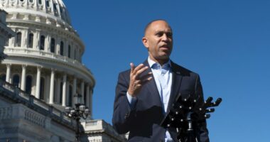 Pardoned Capitol rioter charged with threatening to kill Hakeem Jeffries