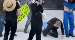 Pastor claims he was praying when ICE agents shot him with pepper ball