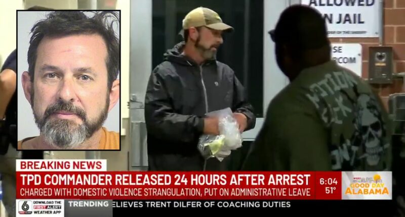 Police captain out on bond after allegedly strangling woman