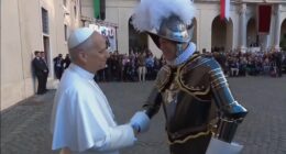 Pope Leo XIV lends star power to Swiss Guards swearing-in ceremony as his army struggles to find recruits