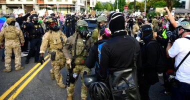 Portland police chief touts 'crowd support' approach as ICE facility faces ongoing violence