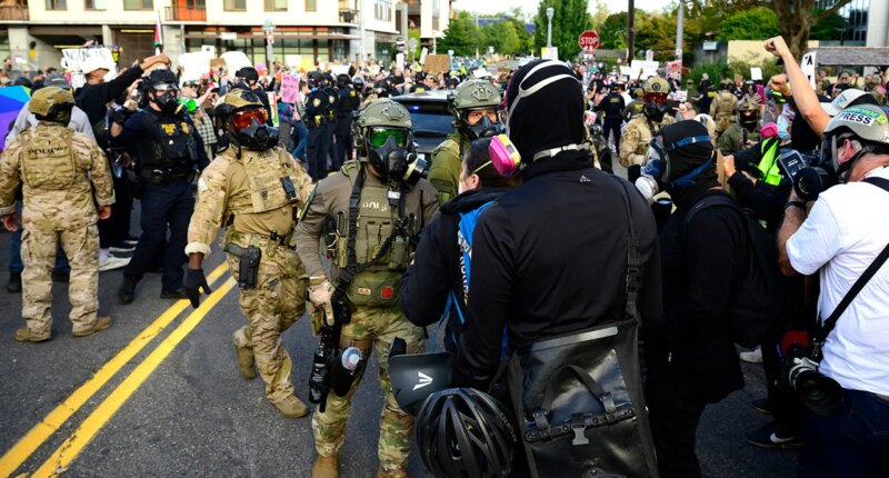 Portland police chief touts 'crowd support' approach as ICE facility faces ongoing violence