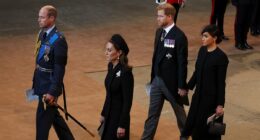 Prince Harry's AWKWARD hand holding allowed him to 'steer' Meghan Markle at Westminster Hall, body language expert claims