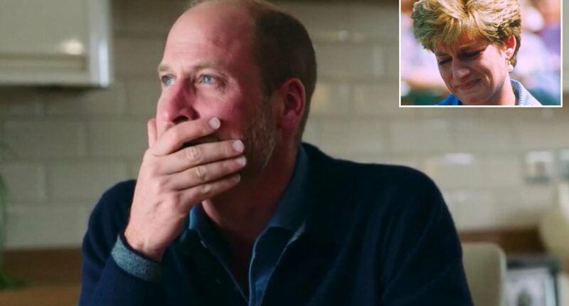 Prince William's heartbreaking tears of compassion for a widow who lost her husband and baby resemble Princess Diana's unashamed empathy
