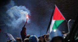 Pro-Palestinian protesters reach Italy's soccer training center to oppose game vs. Israel