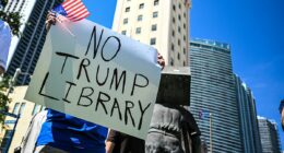 Professor blocking Trump's library compared him to Adolf Hitler
