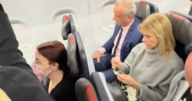RFK Jr. and Cheryl Hines hailed for flying economy